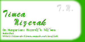 timea mizerak business card